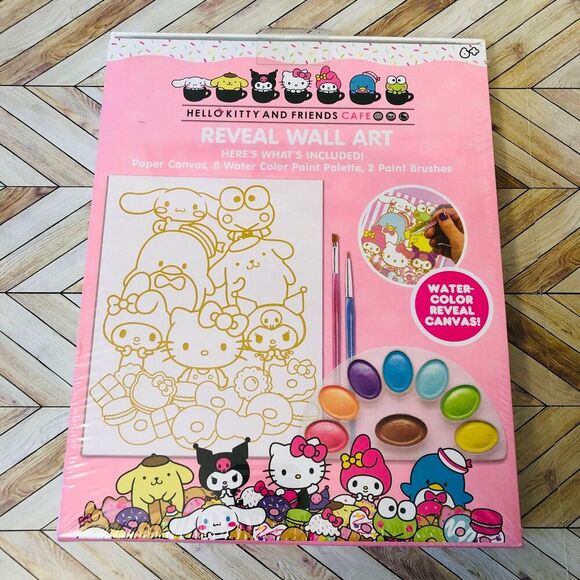 Hello Kitty and Friends Cafe Paint & Reveal Wall Art Kit (Gold) - Picture 4 of 4